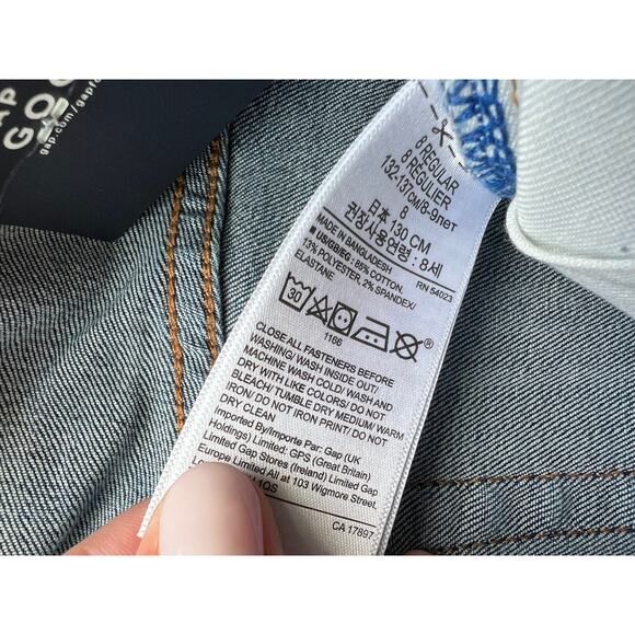 Gap Kids Boys Stretch Denim Jeans Washwell NEW Skinny Leg Medium Wash 8 Regular - Picture 4 of 9